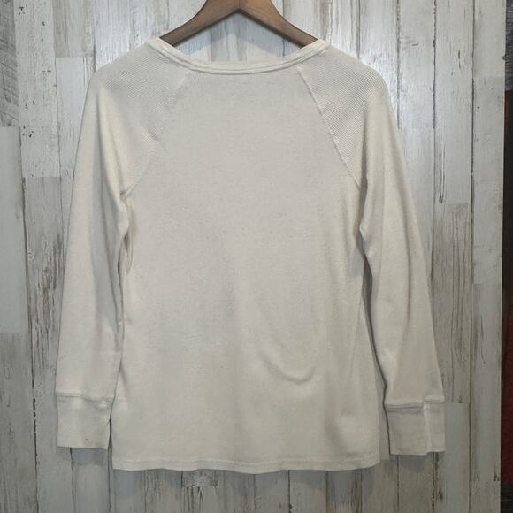 Sonoma Graphic Waffle Shirt Size Small Long Sleeve Hippie Boho Grunge Y2K EUC - Picture 2 of 6